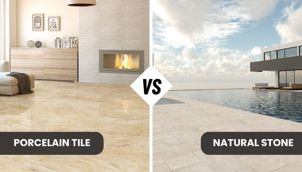 Porcelain Tiles vs. Natural Stone: Which Is Better?
